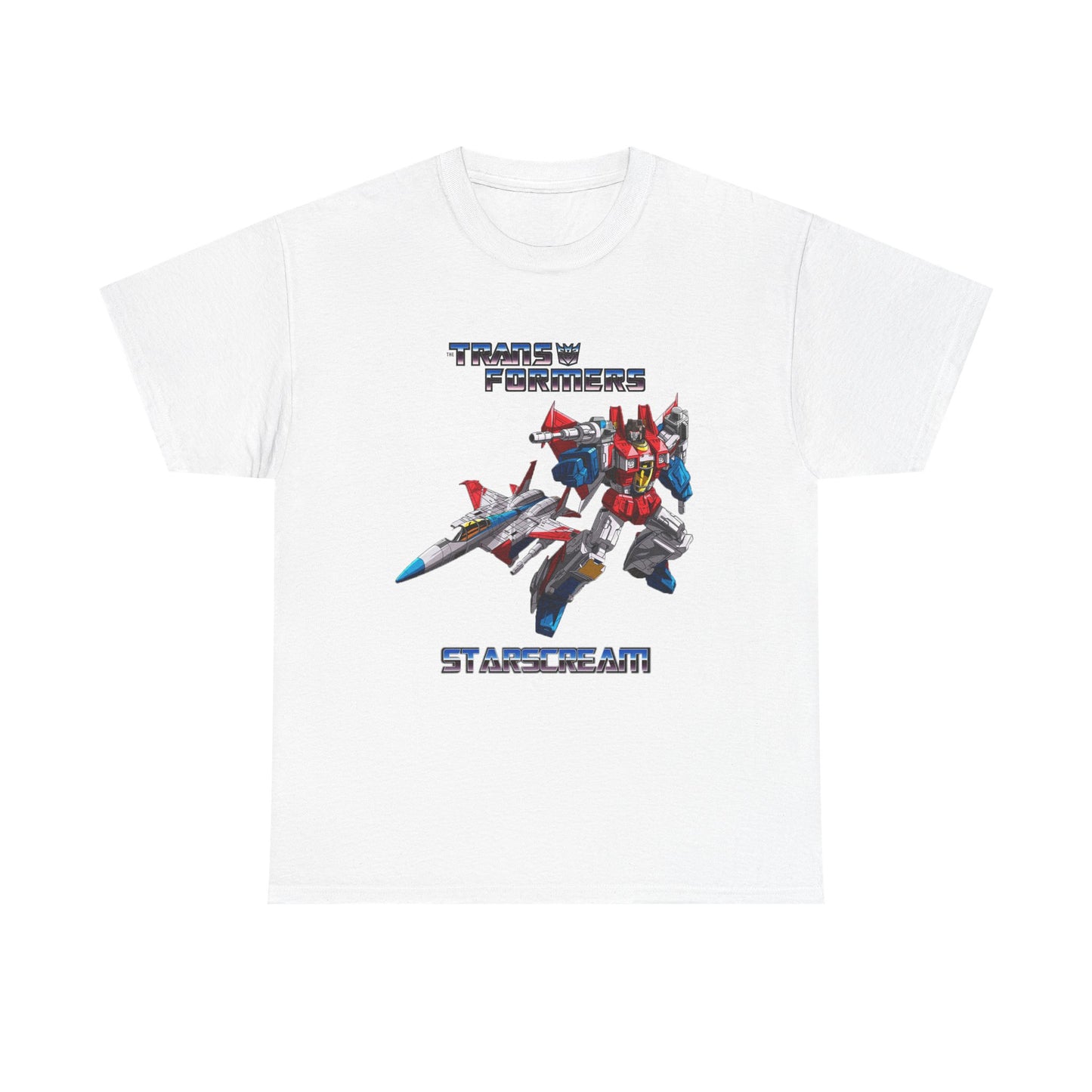 Transformer Fans Unisex Heavy Cotton Tee, Starscream in G1 Fashion, Retro T-Shirt, Vintage Style Shirt, Graphic Tee, Transformers Movie