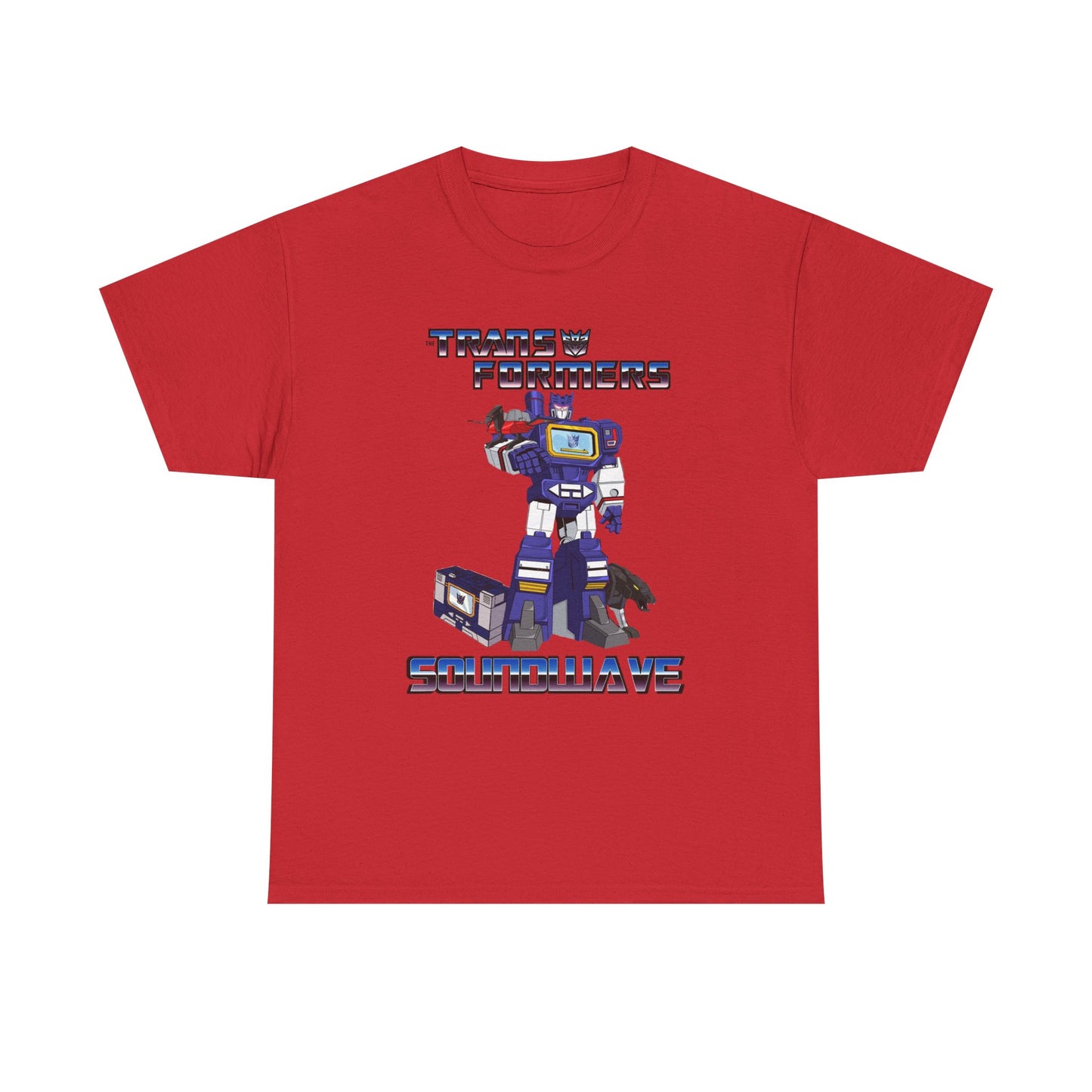 Retro G1 Transformers Soundwave Unisex Heavy Cotton Tee, Gift for Fans, Cartoon Merchandise, Vintage Style, Everyday Wear
