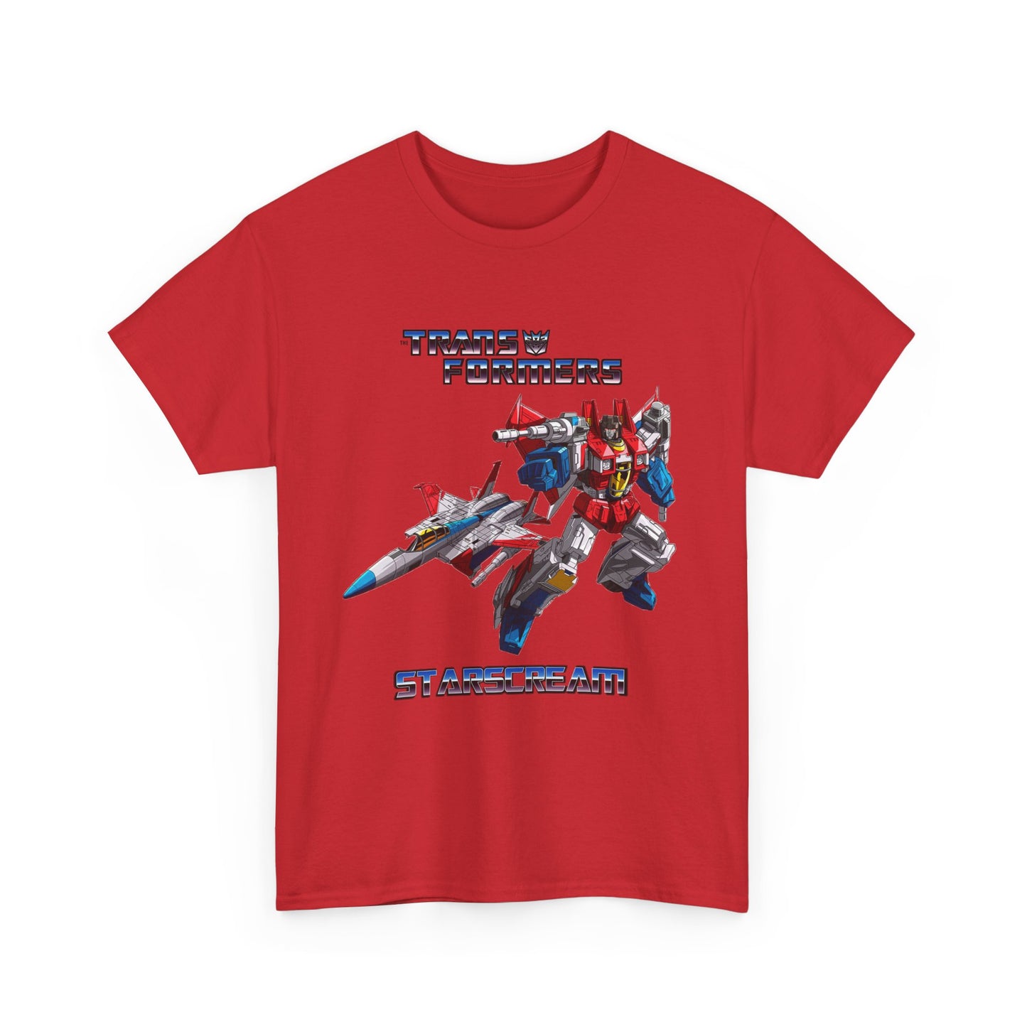 Transformer Fans Unisex Heavy Cotton Tee, Starscream in G1 Fashion, Retro T-Shirt, Vintage Style Shirt, Graphic Tee, Transformers Movie