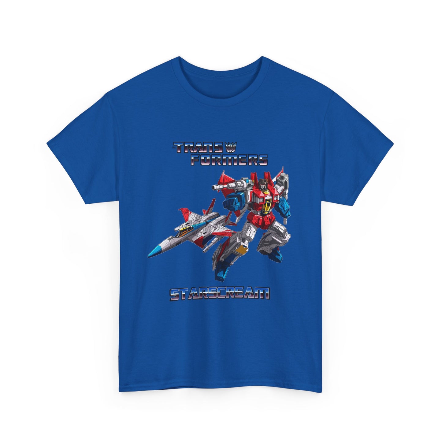 Transformer Fans Unisex Heavy Cotton Tee, Starscream in G1 Fashion, Retro T-Shirt, Vintage Style Shirt, Graphic Tee, Transformers Movie