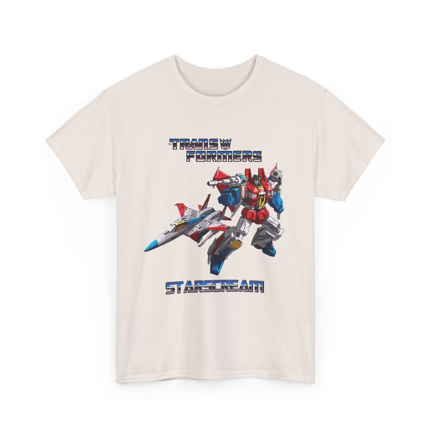 Transformer Fans Unisex Heavy Cotton Tee, Starscream in G1 Fashion, Retro T-Shirt, Vintage Style Shirt, Graphic Tee, Transformers Movie