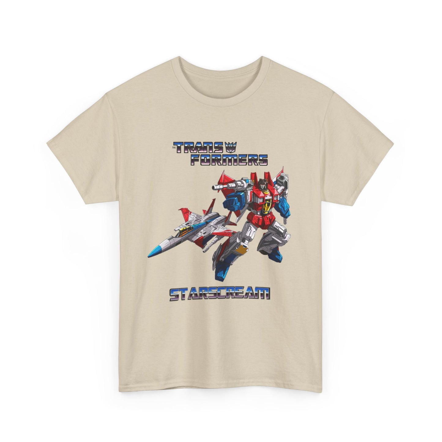 Transformer Fans Unisex Heavy Cotton Tee, Starscream in G1 Fashion, Retro T-Shirt, Vintage Style Shirt, Graphic Tee, Transformers Movie