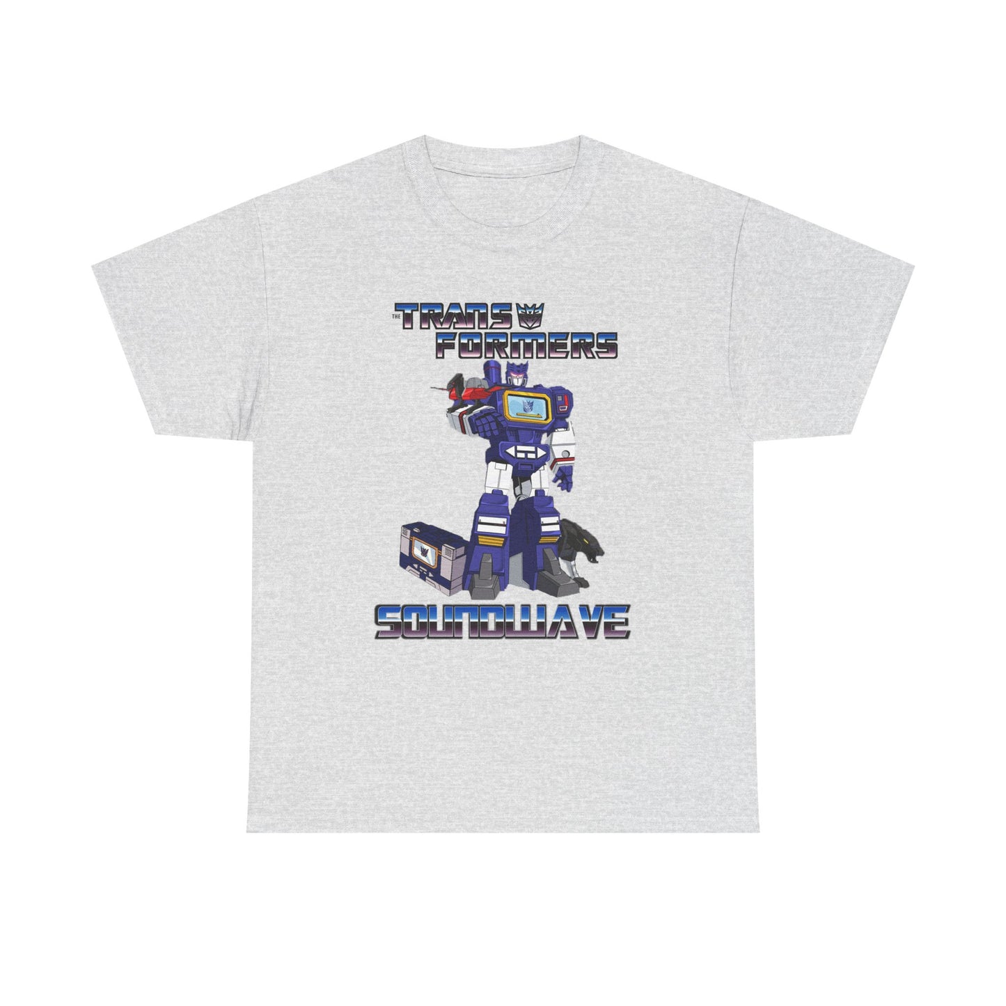 Retro G1 Transformers Soundwave Unisex Heavy Cotton Tee, Gift for Fans, Cartoon Merchandise, Vintage Style, Everyday Wear