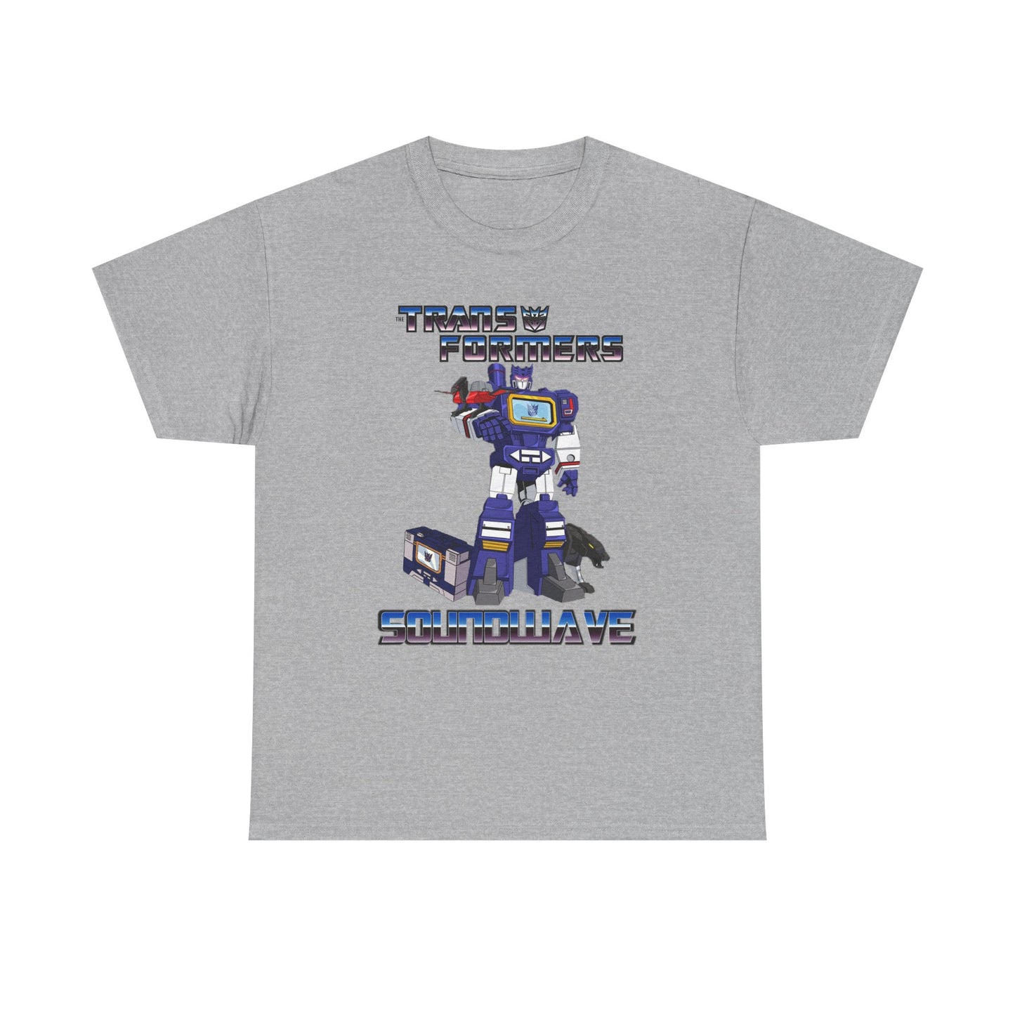 Retro G1 Transformers Soundwave Unisex Heavy Cotton Tee, Gift for Fans, Cartoon Merchandise, Vintage Style, Everyday Wear