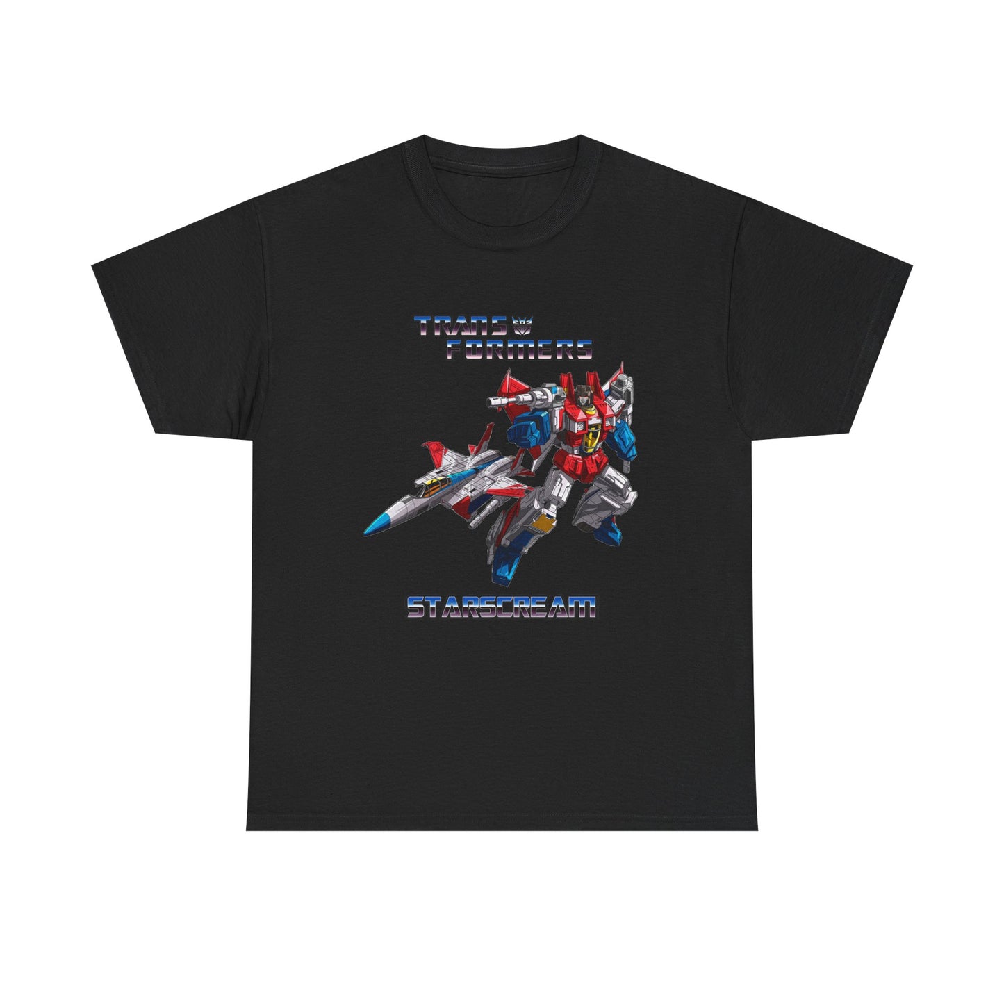 Transformer Fans Unisex Heavy Cotton Tee, Starscream in G1 Fashion, Retro T-Shirt, Vintage Style Shirt, Graphic Tee, Transformers Movie