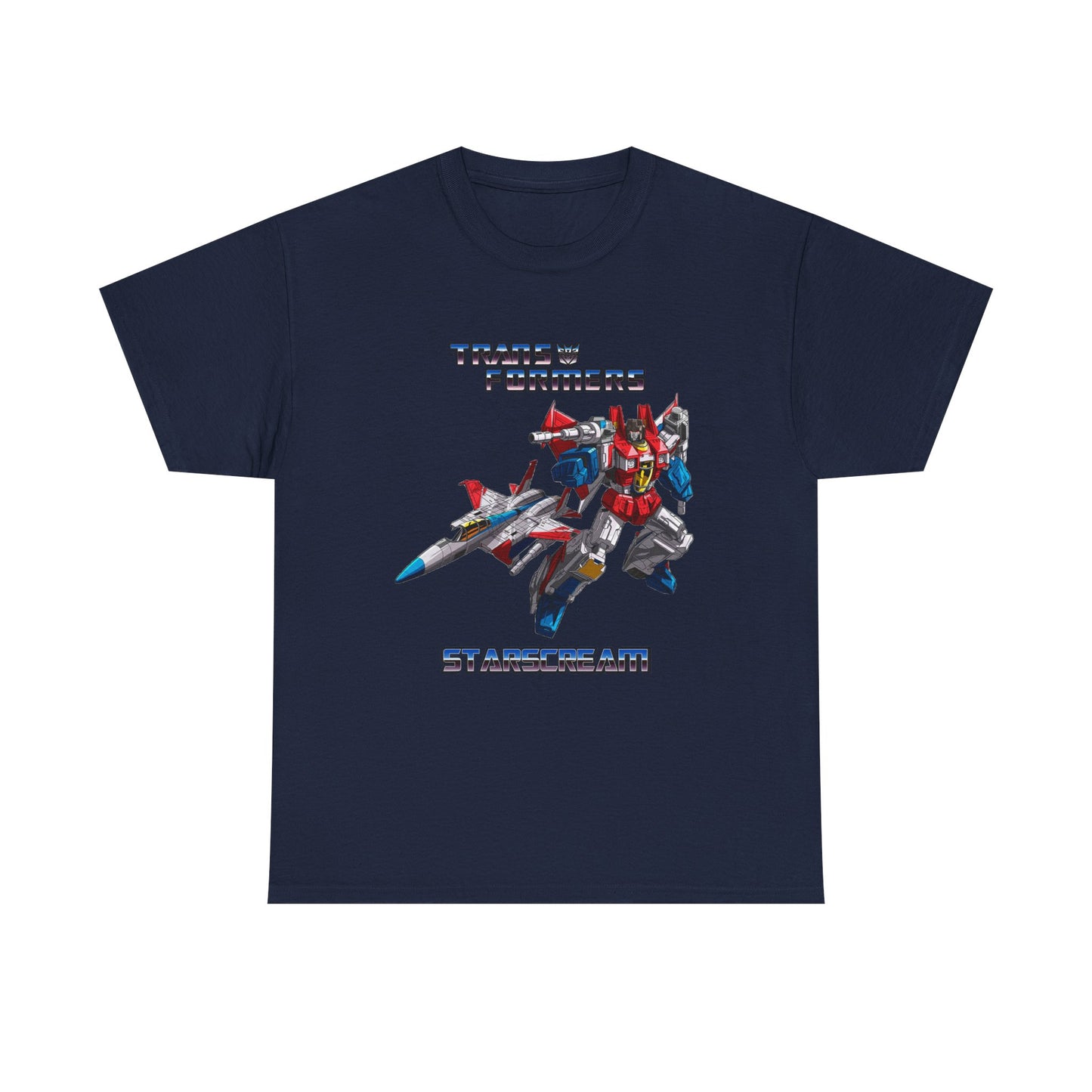 Transformer Fans Unisex Heavy Cotton Tee, Starscream in G1 Fashion, Retro T-Shirt, Vintage Style Shirt, Graphic Tee, Transformers Movie