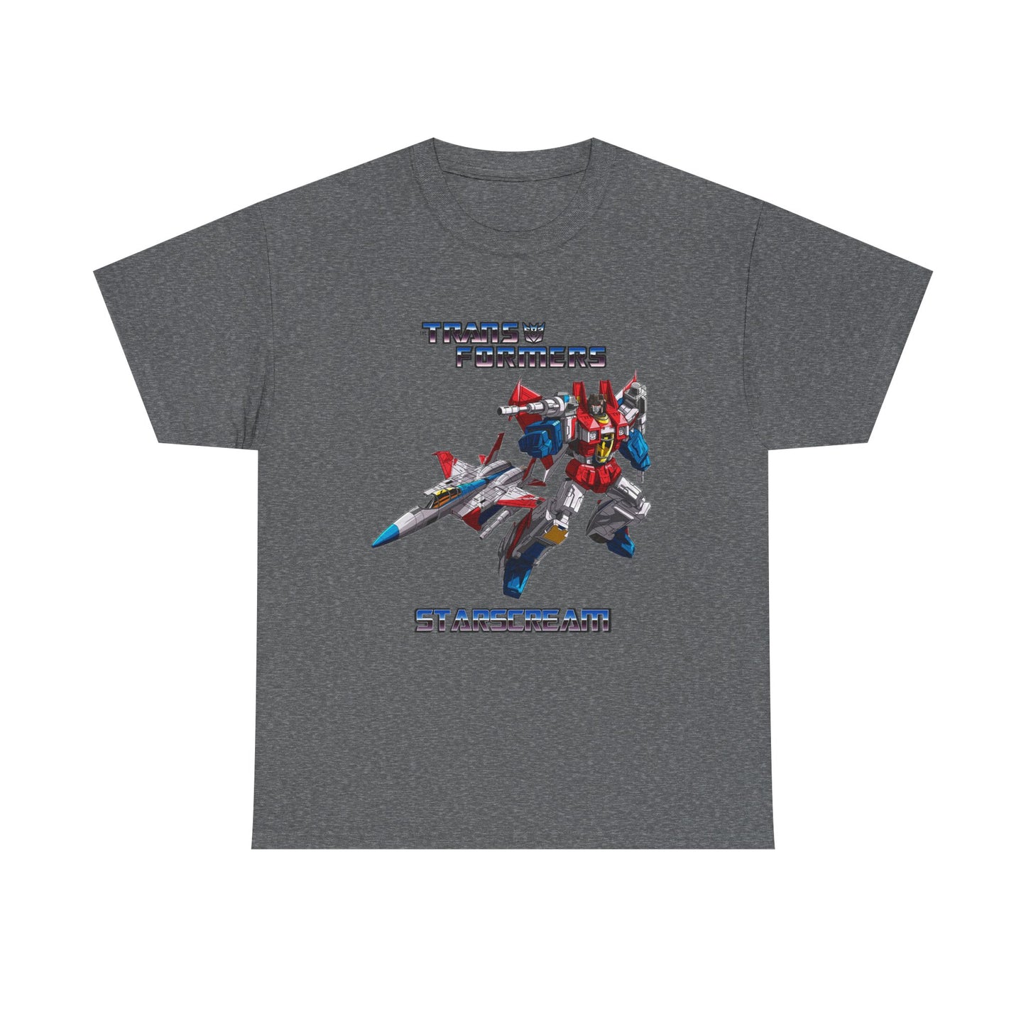 Transformer Fans Unisex Heavy Cotton Tee, Starscream in G1 Fashion, Retro T-Shirt, Vintage Style Shirt, Graphic Tee, Transformers Movie