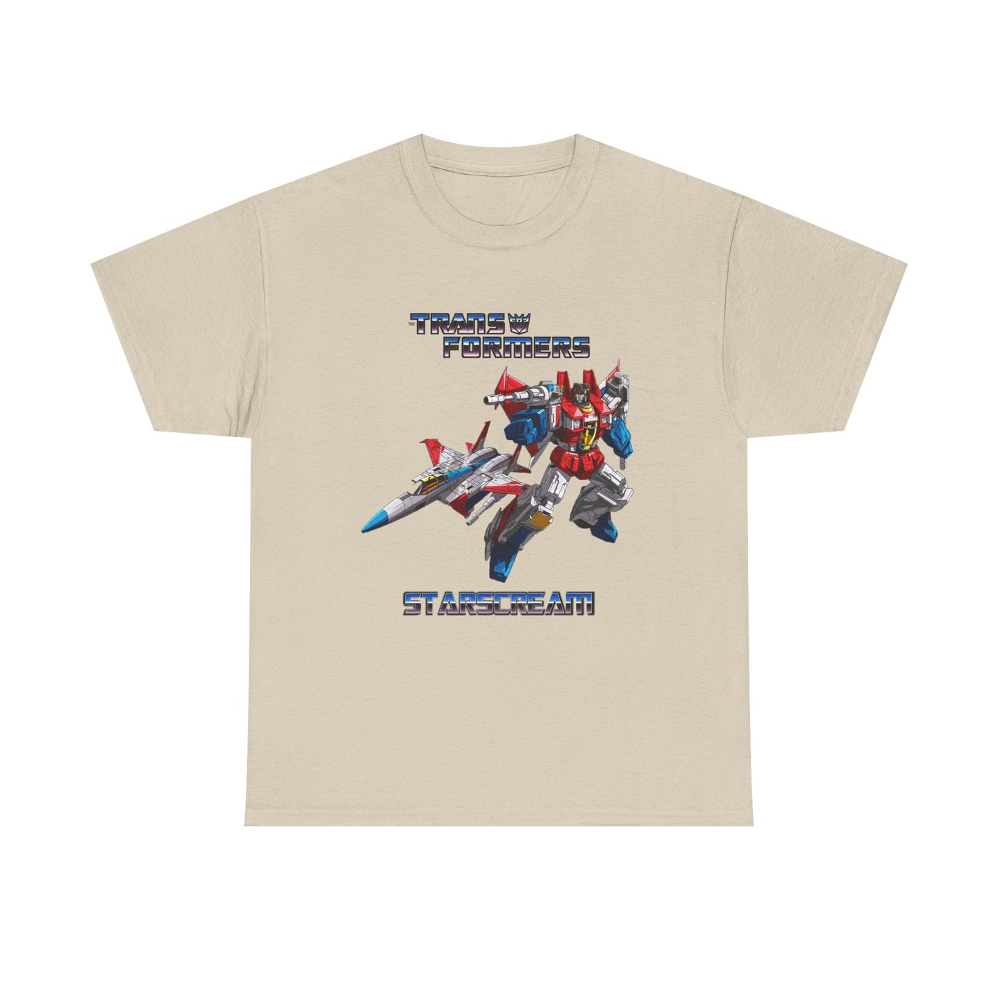 Transformer Fans Unisex Heavy Cotton Tee, Starscream in G1 Fashion, Retro T-Shirt, Vintage Style Shirt, Graphic Tee, Transformers Movie