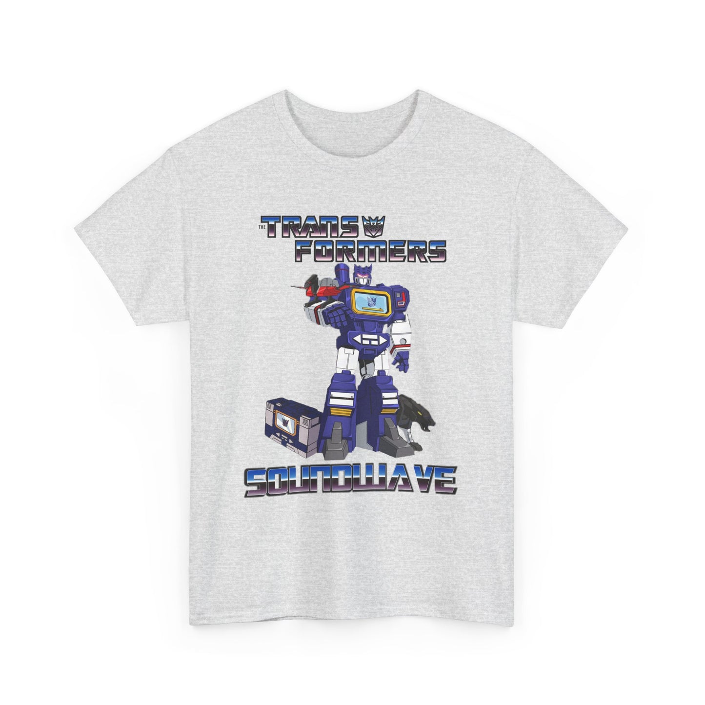 Retro G1 Transformers Soundwave Unisex Heavy Cotton Tee, Gift for Fans, Cartoon Merchandise, Vintage Style, Everyday Wear