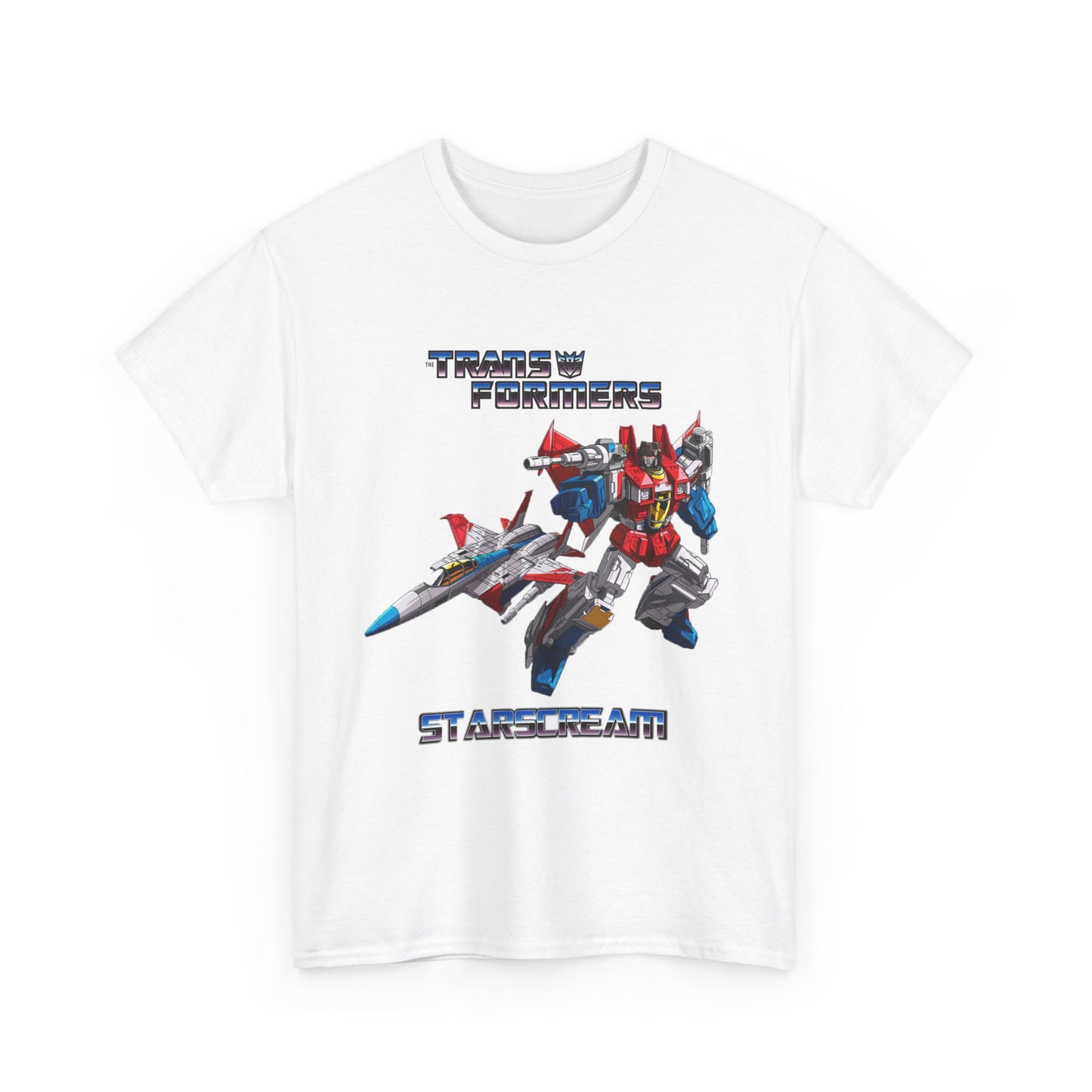 Transformer Fans Unisex Heavy Cotton Tee, Starscream in G1 Fashion, Retro T-Shirt, Vintage Style Shirt, Graphic Tee, Transformers Movie