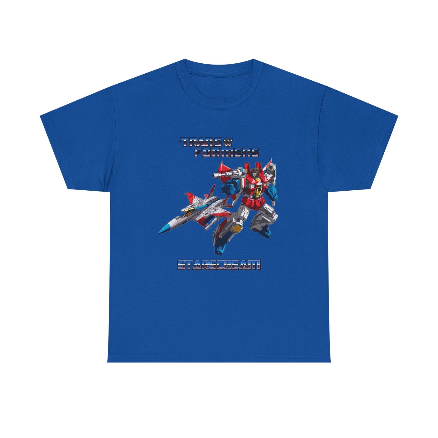 Transformer Fans Unisex Heavy Cotton Tee, Starscream in G1 Fashion, Retro T-Shirt, Vintage Style Shirt, Graphic Tee, Transformers Movie