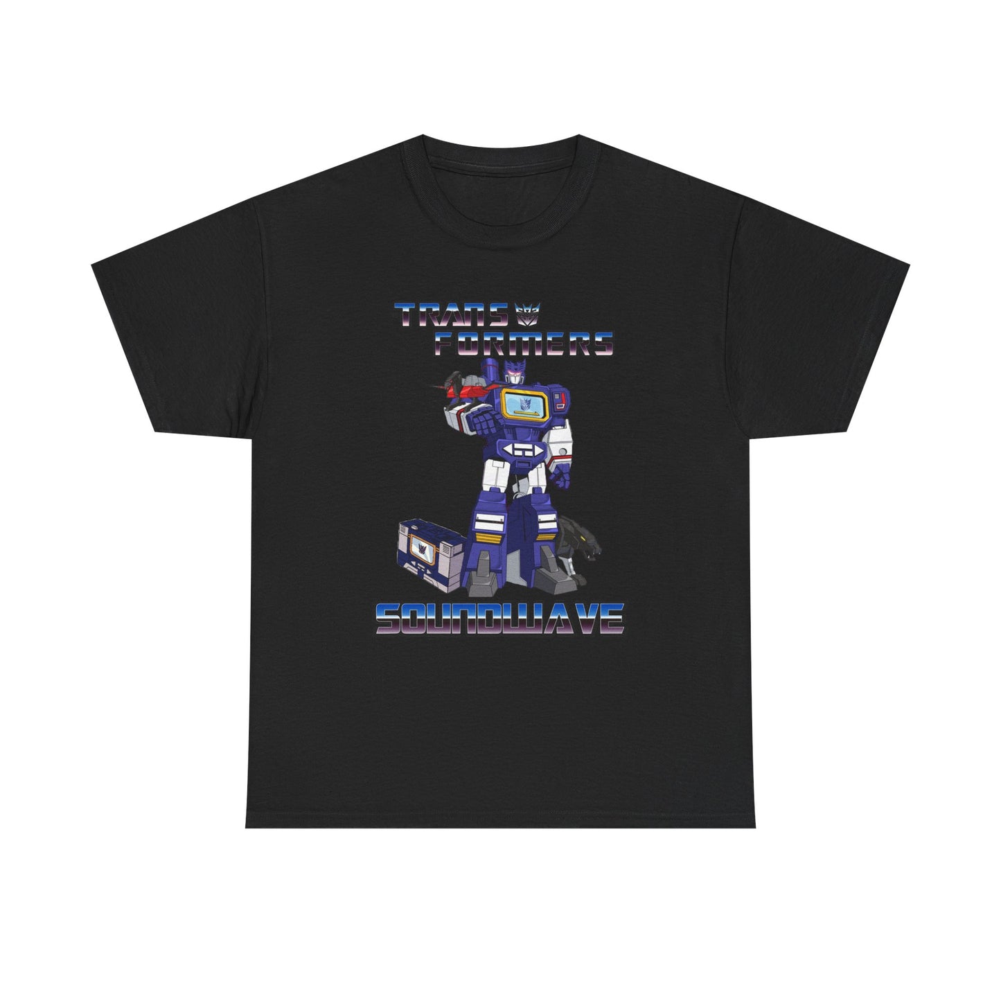 Retro G1 Transformers Soundwave Unisex Heavy Cotton Tee, Gift for Fans, Cartoon Merchandise, Vintage Style, Everyday Wear