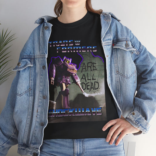 Transformers Shockwave Unisex Heavy Cotton Tee, Geeky T-Shirt, Gift for Fans, Vintage Graphic Shirt, Moonlight Vibe