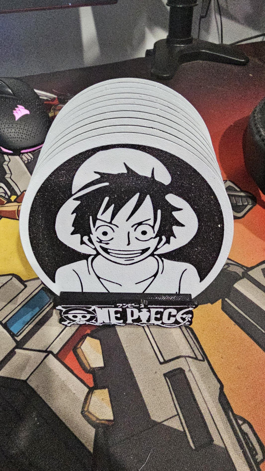 One Piece 9 Coaster Set With Stand