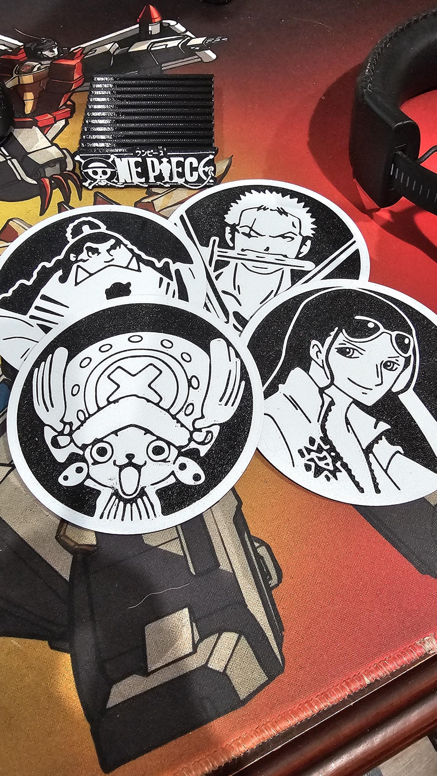 One Piece 9 Coaster Set With Stand